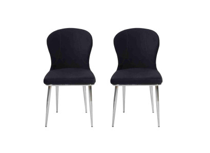 Möbel Schwarz Stühle Esszimmerstuhl Stuhl Design Polster Luxus Einrichtung Neu