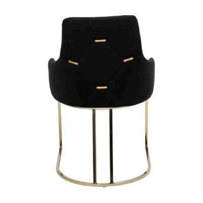 Schwarze Edelstahl Stühle 2x Esszimmerstühle Luxus Sitz Möbel 2-er Set