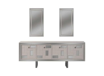 Weiß Anrichte Sideboard Schrank Kommode Holzschrank Holz Esszimmer