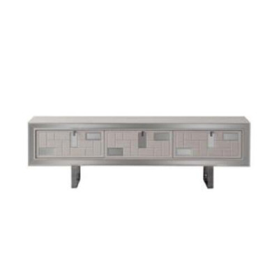 Sideboard TV Ständer RTV Lowboard Wohnwand Holz Weiß Möbel Wohnzimmer