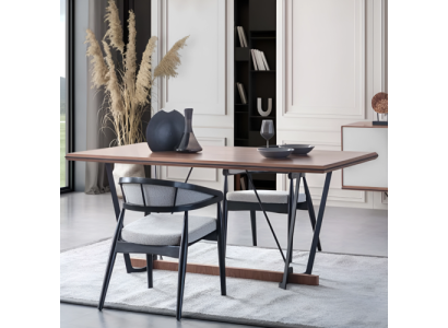 Esszimmertisch Holztisch Esstisch Tisch Esszimmer Braun Holz 180 cm