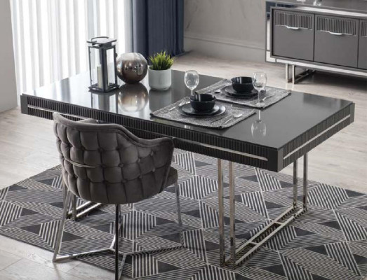 Moderne Esszimmertisch Esstisch Tisch Esszimmer Möbel Holz Grau