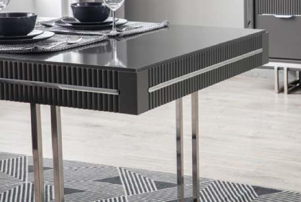 Moderne Esszimmertisch Esstisch Tisch Esszimmer Möbel Holz Grau