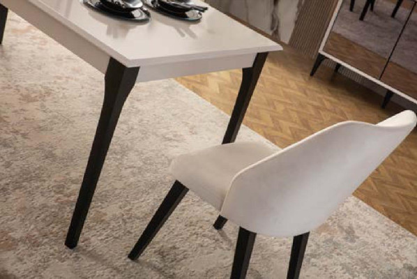Esszimmertisch Esstisch Tisch Esszimmer Möbel Essecke Holz Weiß