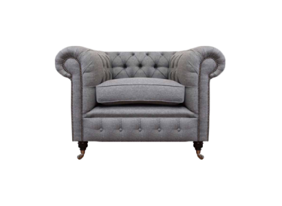 Wohnzimmer Sessel Luxus Polster Stoff Chesterfield Textil Sitz Neu Einrichtung