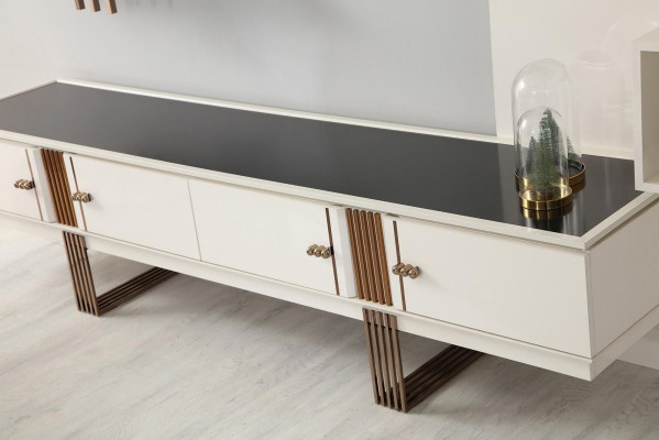 Neuheit Esszimmer Set Esstisch 4x Stühle Anrichte Sideboard 7tlg.