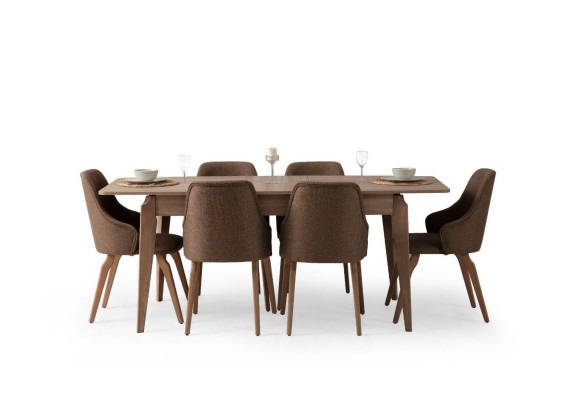 Modern Esszimmer Set Besteht aus Esstisch 4x Stühle TV Lowboard 6tlg.