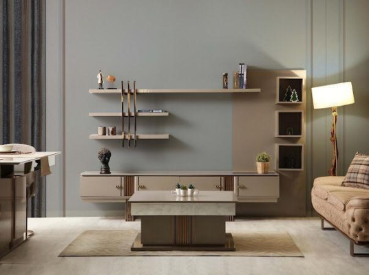 Modern Esszimmer Set Besteht aus Esstisch+4x Stühle+Sideboard 6tlg.