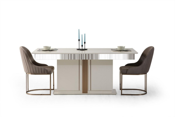 Esszimmer 6tlg. Set Esstisch Anrichte 4x Stühle Modern Neuheit Design