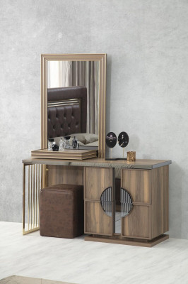 Stilvoll Schlafzimmer Set Luxus Schminktisch mit Spiegel Design neu