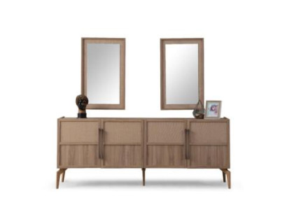 Anrichte Sideboard Luxus Designer Holz Regal Schrank Möbel Beige