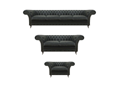Wohnzimmer Sofas Chesterfield Einrichtung Modern Polsteritz Set 3tlg Neu