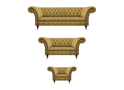 Wohnzimmer Gelb Sofagarnitur 3tlg Luxus Sofas Set Polster Sitz Neu Chesterfield