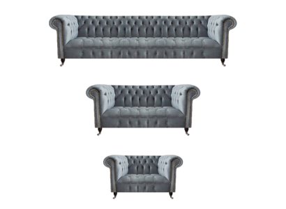 Wohnzimmer Chesterfield Möbel Sofagarnitur 3tlg Neu Luxus Einrichtung
