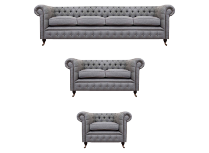 Sofagarnitur Stoff Textil Polstersofa Chesterfield Wohnzimmer Neu Design