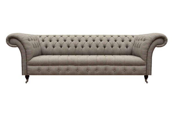 Chesterfield Viersitzer Sofa Couch Wohnzimmer Polstersofa Neu Textil Möbel