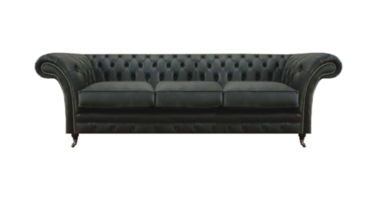 Wohnzimmer Polstermöbel Chesterfield Dreisitzer Sofa Textil Neu Einrichtung