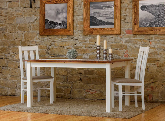 Landhaus Holztisch Esstisch Tisch Holz Tische 150/197cm Ess Zimmer Ausziehbar