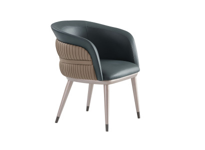 Stahl Grand Club Lounge Modernes Design Mebel Luxus Stühle Edelstahl Ledersessel