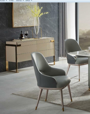 Sessel Stuhl Design Holz Textil Polster Gastro Esszimmer Leder Stühle Lehnstuhl