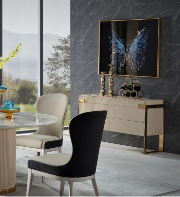 Runder Esstisch Rund Tisch Wohnzimmer Küche 135cm Luxus Marmor Runde Tische Neu