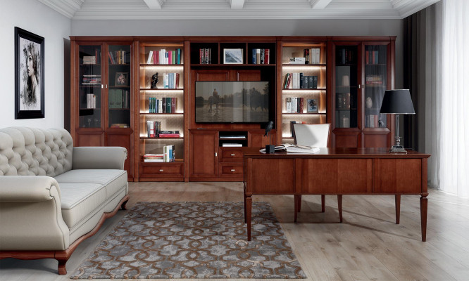 TV Schränke Fernseher Büro Wand Schrank Möbel Braun Wohnzimmer