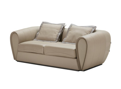 Luxus Echtleder Polster Moderne Garnitur Sofa Wohnzimmer Möbel