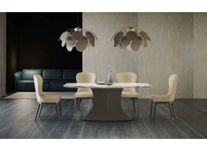 Esstisch Marmor Esstische Esszimmer Tische Tisch Design Holz Luxus Möbel Neu