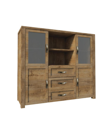 Buffet Anrichte Kommode Holz Handarbeit Holz Landhaus Anrichten Kommoden 2tlg.