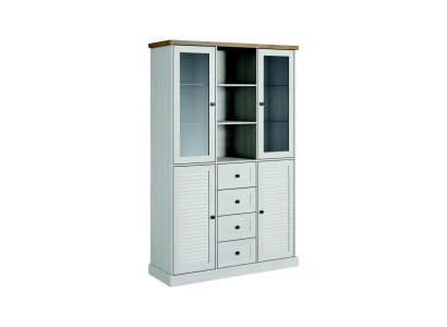 Klassische Anrichte Schrank Vitrinenschrank Vitrinen Anrichten Glas Schränke Neu