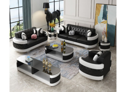 Wohnzimmer Set Sidebaord Couchtisch Beistelltisch Tisch 7tlg. Komplett Garnitur