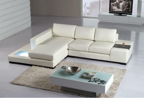 L Form Sofa Couch Polster Garnitur Design Wohnlandschaft Ecksofa Leder
