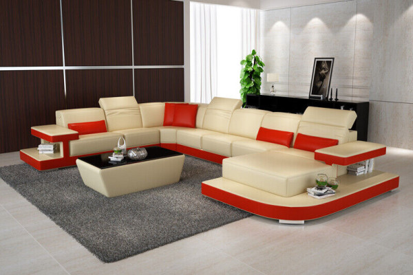 Wohnlandschaft Eckgarnitur Ecksofa Polster Garnitur Sofas Couchen neu