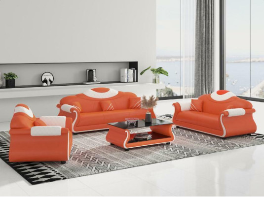 Sofagarnitur 3+2+1 Sitzer Sofas Couch Polster Garnitur Design Moderne Couchen Stoff Neu