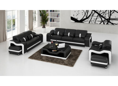 Sofagarnitur 311 Sitzer Set Design Sofas Polster Couchen Relax Leder