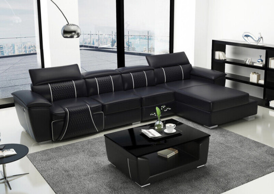 Eck Stoff Ecksofa L Form Sofa Couch Design Couch Polster Textil Modern