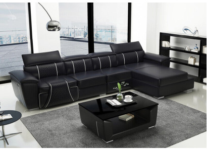 Eck Stoff Ecksofa L Form Sofa Couch Design Couch Polster Textil Modern