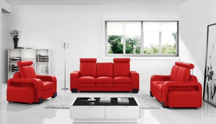 Sofa 3-Sitzer Ledersofa Couch Fernsehsessel Polstersofa Loungesofa