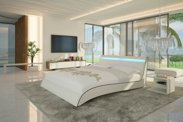 Design Betten Doppel Ehe Modernes Hotel Gestell Schlaf Zimmer Leder