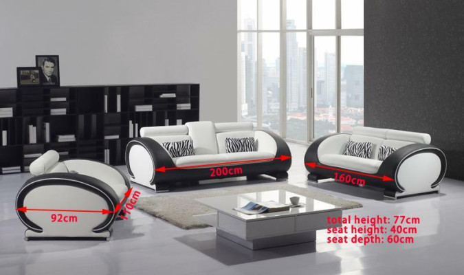 Sofa 2 Sitzer Design Moderne Sofas Polster Stoff Sitz Zweisitzer Leder Neu