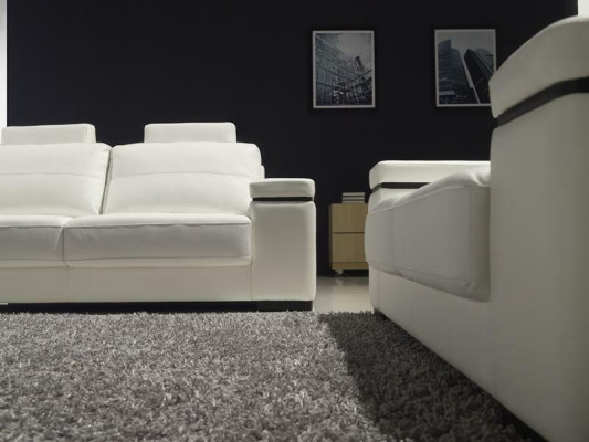 Sofa 2 Sitzer Design Moderne Sofas Stoff Polster Sitz Zweisitzer Leder Neu