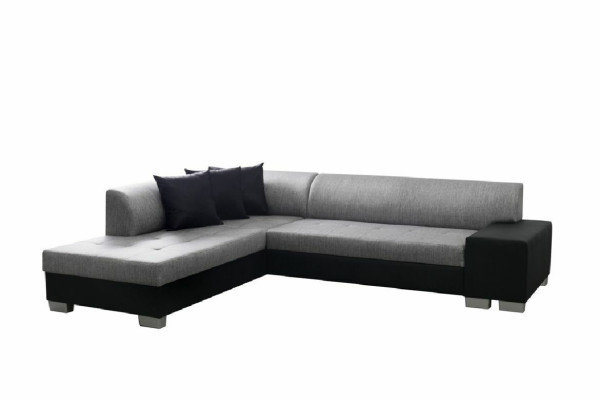 L-Form Designer Sofa mit Bettfunktion Wohnlandschaft Schlafsofa Ecksofa Couch