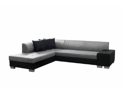 L-Form Designer Sofa mit Bettfunktion Wohnlandschaft Schlafsofa Ecksofa Couch