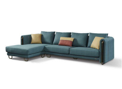 Moderne Wohnzimmer Möbel Ecksofa Eckcouch Stoffsofa Eckgarnitur Sofa