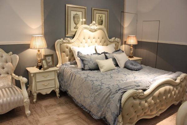 Design Bett Doppel Luxus Schlaf Zimmer Deko Betten Leder Hotel 180x200cm