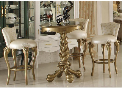 Barhocker Stuhl Sessel Bar Hausbar für Theke Tresen Barschrank Deko Barock