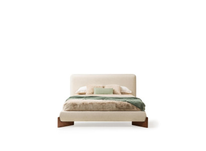 Schlafzimmerbett Doppelbett Bett Bettrahmen Polster Weiß Schlafplatz