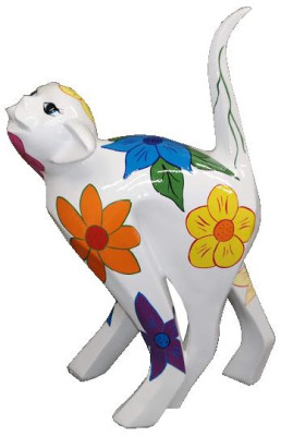 Abstrakte Figur Affe 55cm Abstrakt design bunte Skulpturen Statuen Dekoration