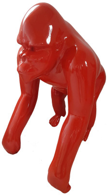 Designer Figur Statue Moderne Figuren Statuen Dekoration Deko Gorilla Garten Neu