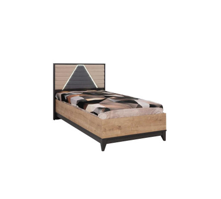 Garnitur Kinderzimmer Bett Schrank Braun Holz Set Jugenbett 5tlg Möbel